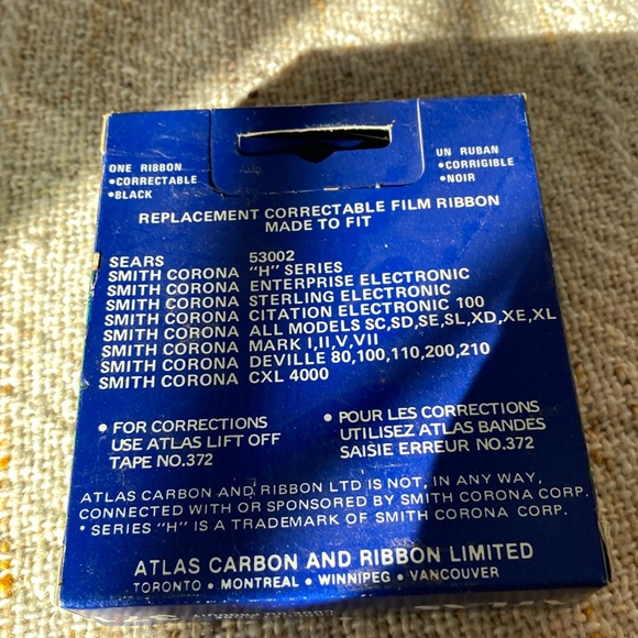 New Old Stock Atlas Correctable Film Ribbon Black - Picture 3 of 3